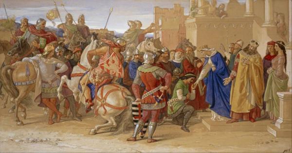 The Knights Of The Round Table About To Depart In Quest Of The Holy Grail by William Dyce