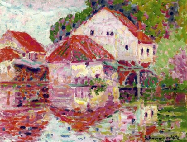 Landscape, Moret by William Emile Schumacher