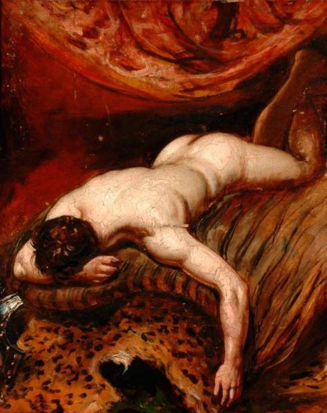 William Etty Man Lying Face Down