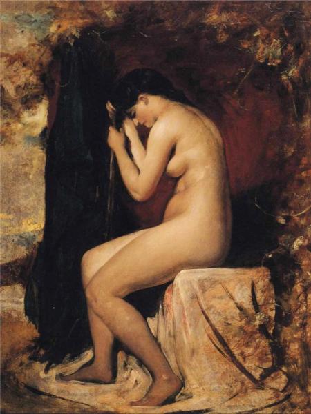 Seated Female Nude by William Etty