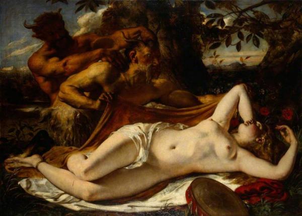 Sleeping Nymphs And Satyrs by William Etty