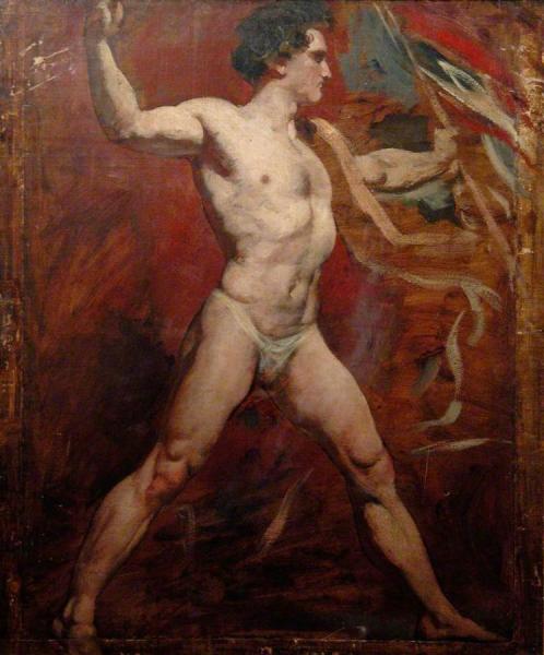 William Etty Standing Male Nude