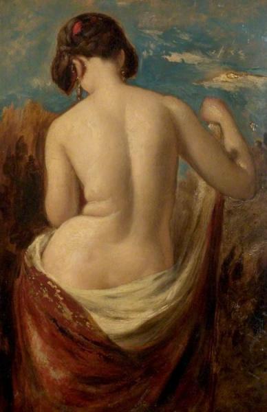 Study Of A Half-nude Figure by William Etty Oil Painting Reproductions