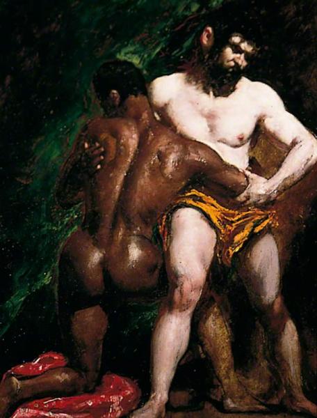 The Wrestlers by William Etty