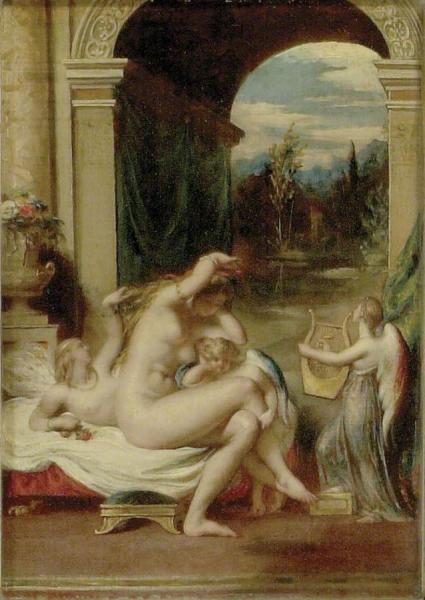William Etty Venus, Cupid And Psyche