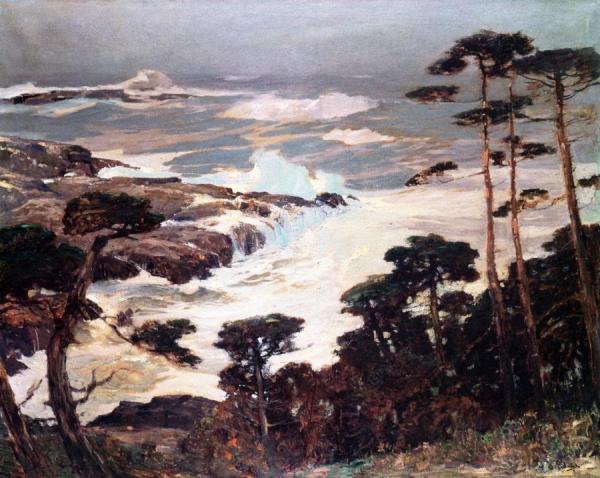 Misty Shores, California by William Frederick Ritschel