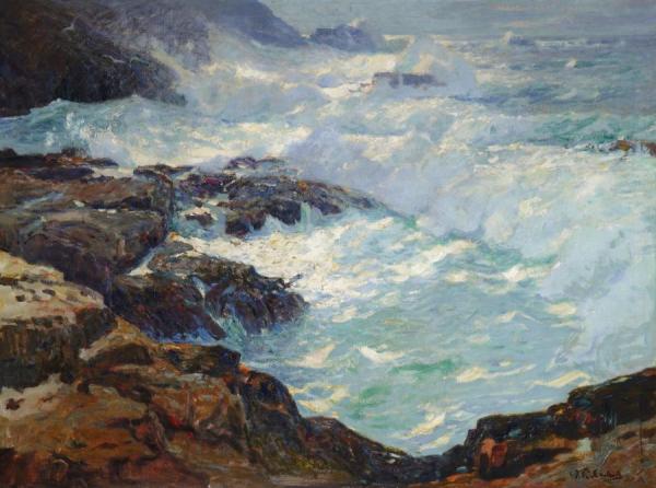Storm Lashed Coast by William Frederick Ritschel