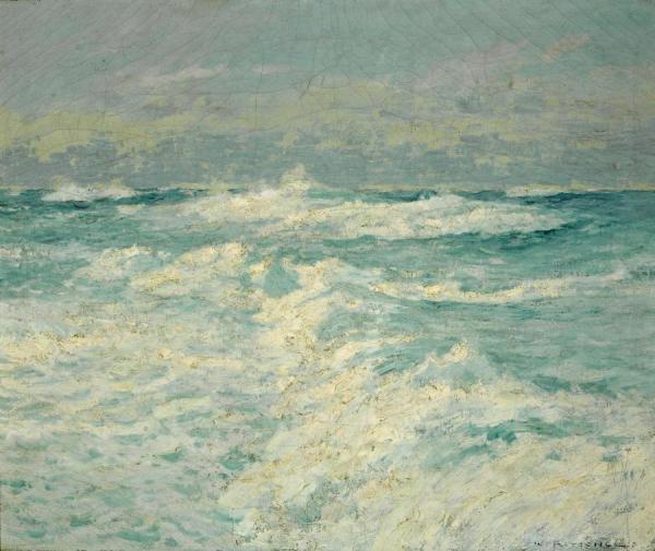 Waves Breaking In The Sunlight by William Frederick Ritschel