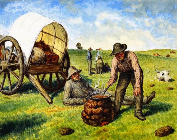 Camping On The Prairie by William George Richardson Hind