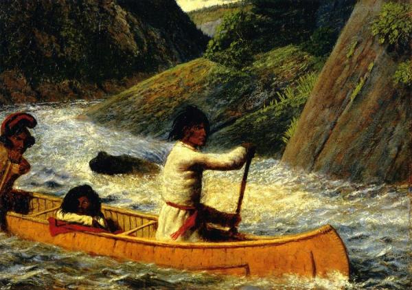 Domenique, Squaw And Child (rivière Moisie, Labrador Peninsula Expedition) by William George Richardson Hind