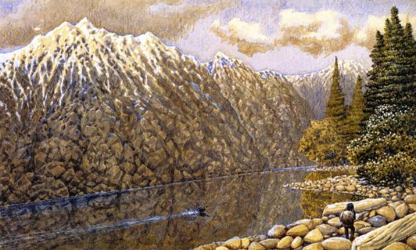 Fraser River, Loon by William George Richardson Hind