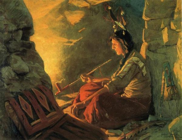 Indian Meditation by William Gilbert Gaul