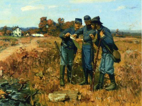 News From The Front by William Gilbert Gaul Oil Painting Reproductions