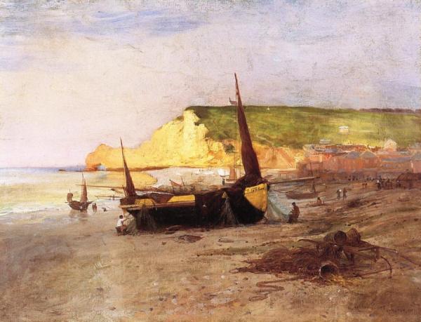 The Cliffs At Etretat by William H. Lippincott