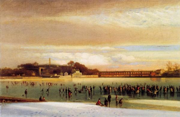Skating On The Schuylkill by William H. Willcox
