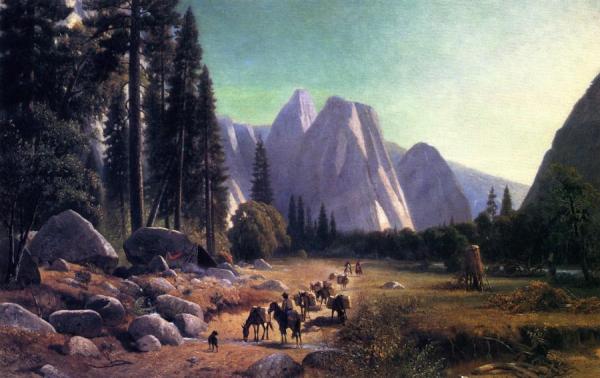 Trappers Entering Yosemite Valley by William Hahn