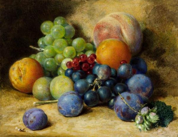 Fruit by William Henry Hunt Oil Painting Reproductions