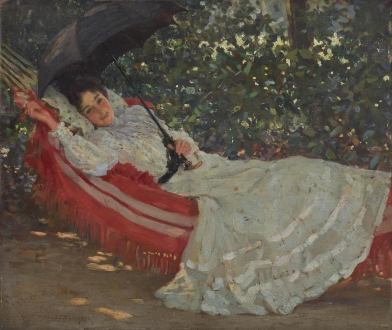 The Red Hammock, 1901 by William Henry Margetson