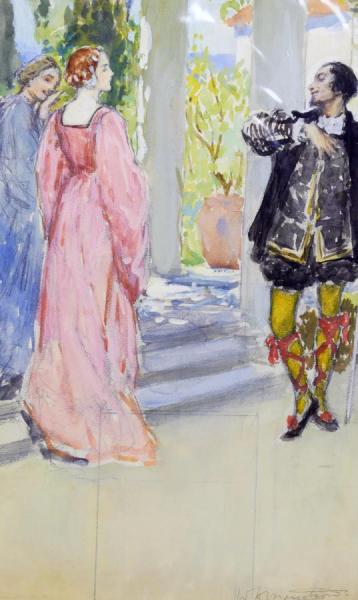 A Collection Of Illustrations For A Costume Novel Or Similar by William Henry Margetson