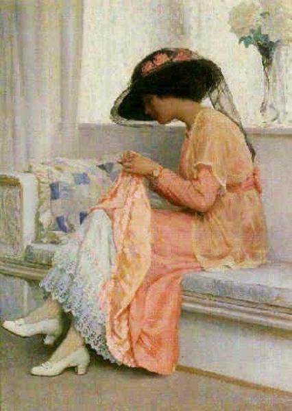 A Stitch In Time by William Henry Margetson