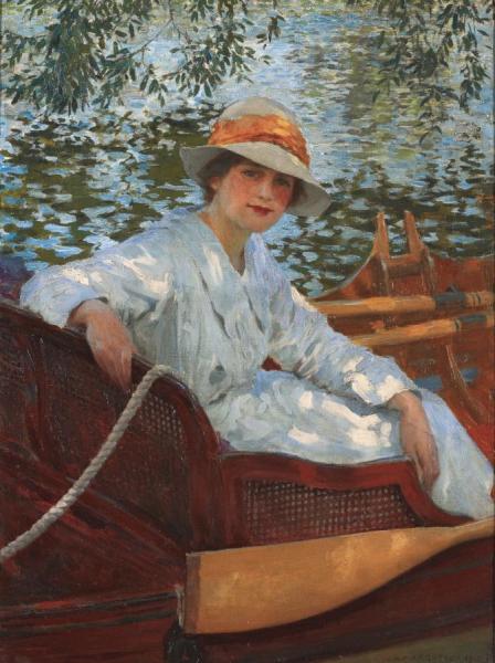 A Summer's Row by William Henry Margetson