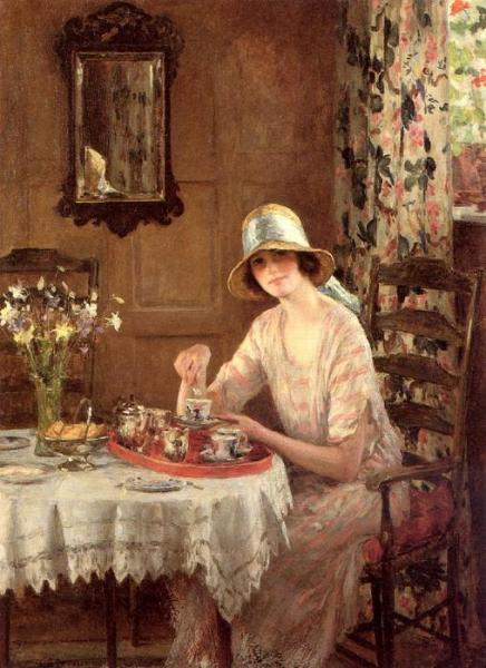 Afternoon Tea by William Henry Margetson