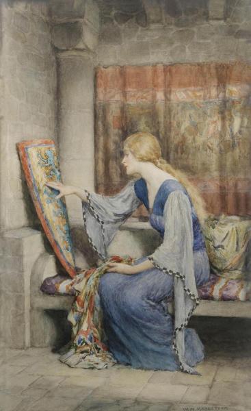 Awaiting His Return by William Henry Margetson Oil Painting Reproductions