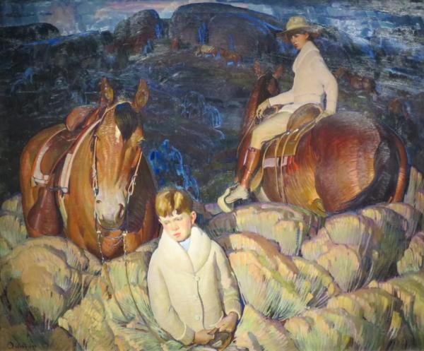 My Children by William Herbert Dunton Oil Painting Reproductions