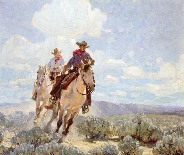 Riding The Range by William Herbert Dunton