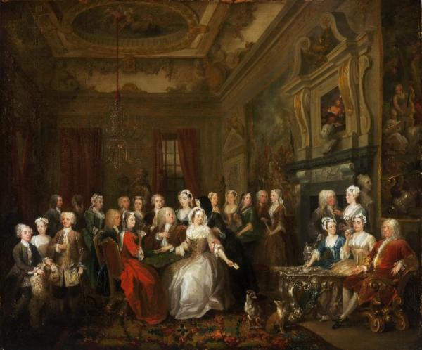 Assembly At Wanstead House by William Hogarth