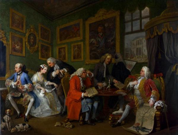 The Marriage Settlement by William Hogarth