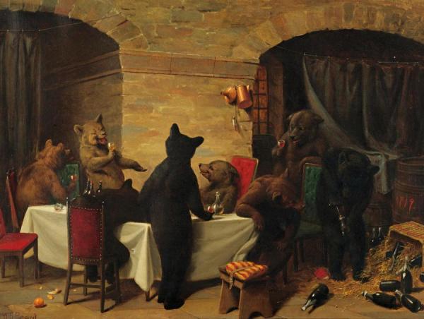 Bear Carousal by William Holbrook Beard