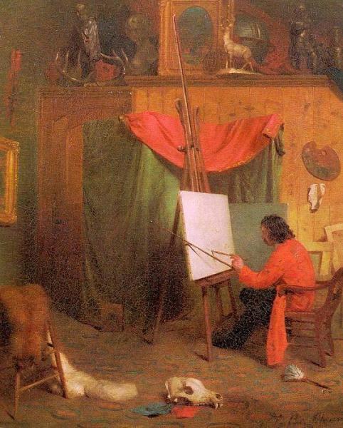 Self Portrait In The Studio by William Holbrook Beard