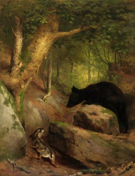 The Disputed Way by William Holbrook Beard Oil Painting Reproductions