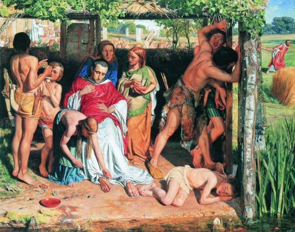 A Converted British Family Sheltering A Christian Missionary The Persecution Of The Druids by William Holman Hunt Oil Painting Reproductions