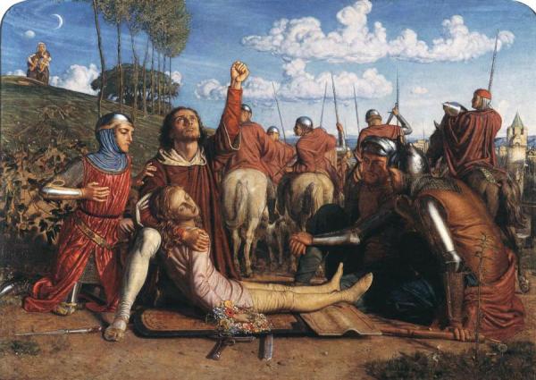 Rienzi Vowing To Obtain Justice For The Death Of His Young Brother, Slain In A Skirmish Between The Colonna And The Orsini Factions by William Holman Hunt Oil Painting Reproductions
