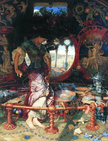 The Lady Of Shalott by William Holman Hunt Oil Painting Reproductions