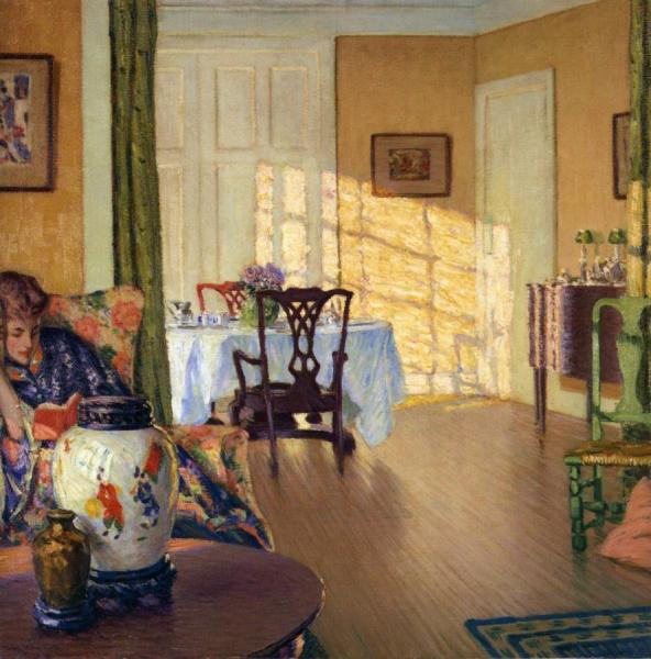 Sunlit Interior by William Howe Foote