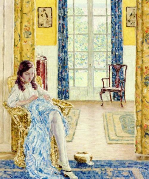 The Artist's Daughter At Home by William Howe Foote Oil Painting Reproductions