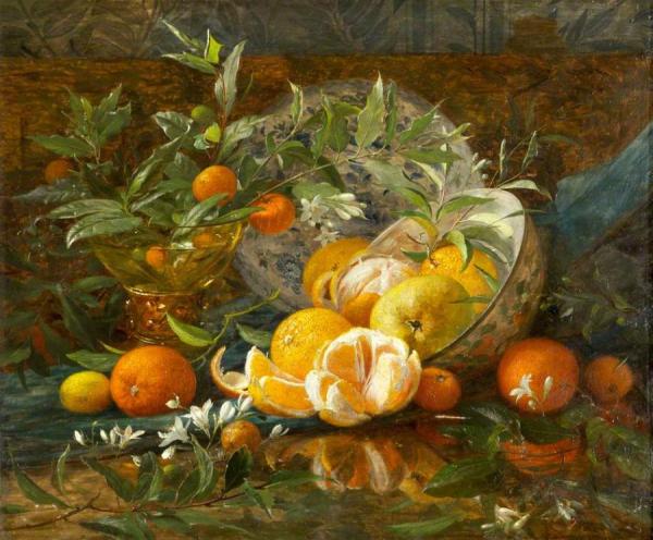 Oranges by William Jabez Muckley Oil Painting Reproductions