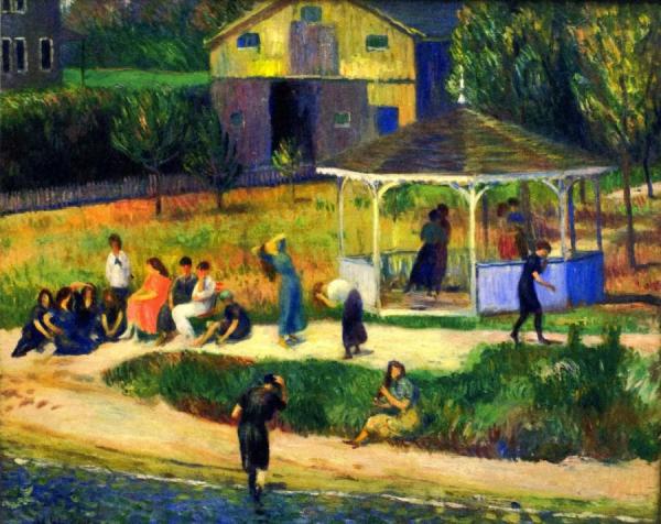 After Bathing: Vacation Home by William James Glackens Oil Painting Reproductions