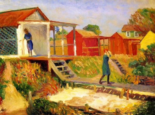 At The Beach, Bellport by William James Glackens