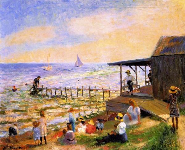 Beach Side by William James Glackens