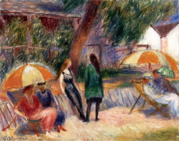 Beach With Figures, Bellport by William James Glackens