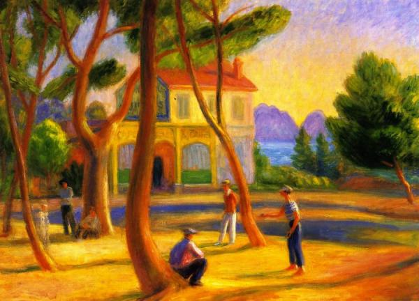 Bowlers, La Ciotat by William James Glackens