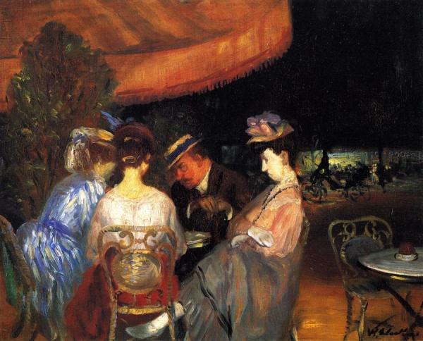 Café De La Paix by William James Glackens