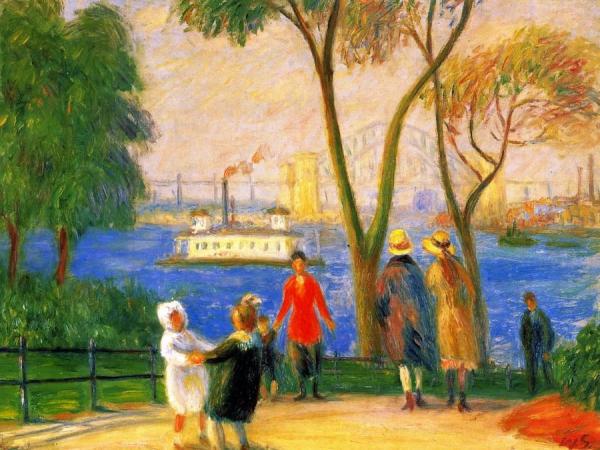 Carl Schurz Park, New York by William James Glackens
