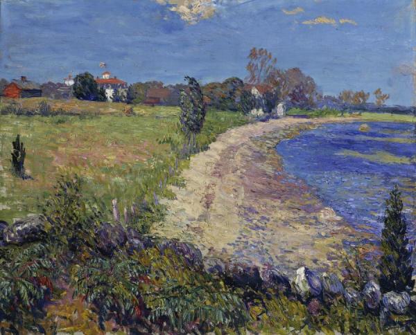 Curving Beach,new England by William James Glackens