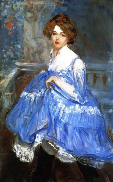 Dancer In Blue by William James Glackens