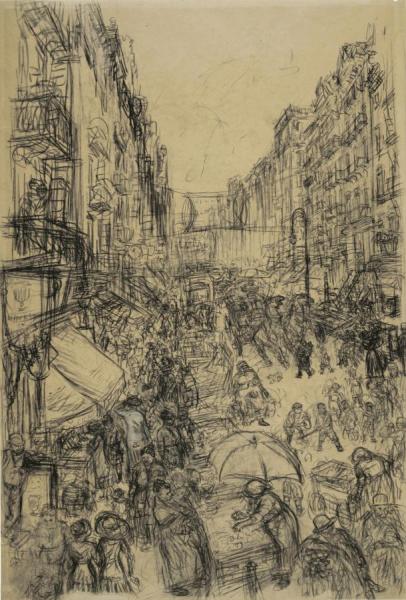 Far From The Fresh Air Farm (east Side) by William James Glackens